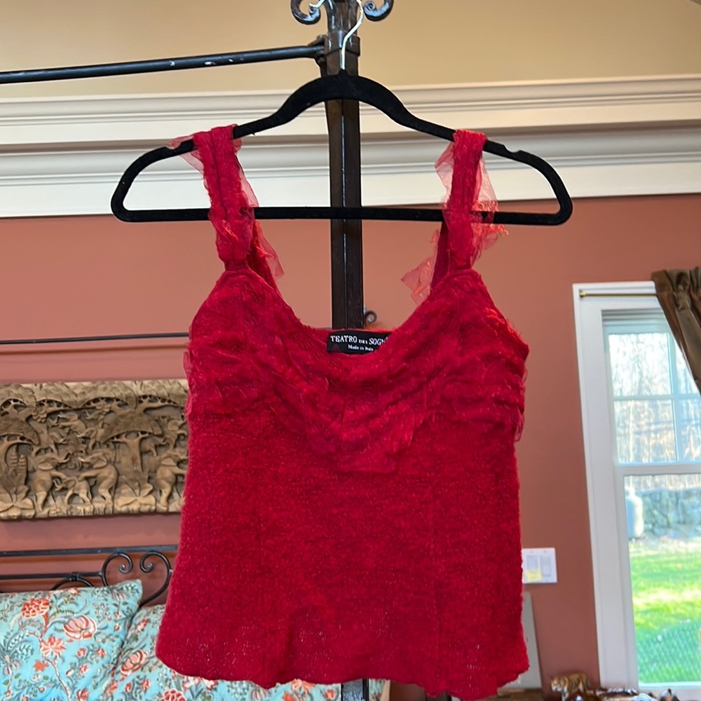 Gorgeous Teatro Dei Sogni Wool Top. Festive!